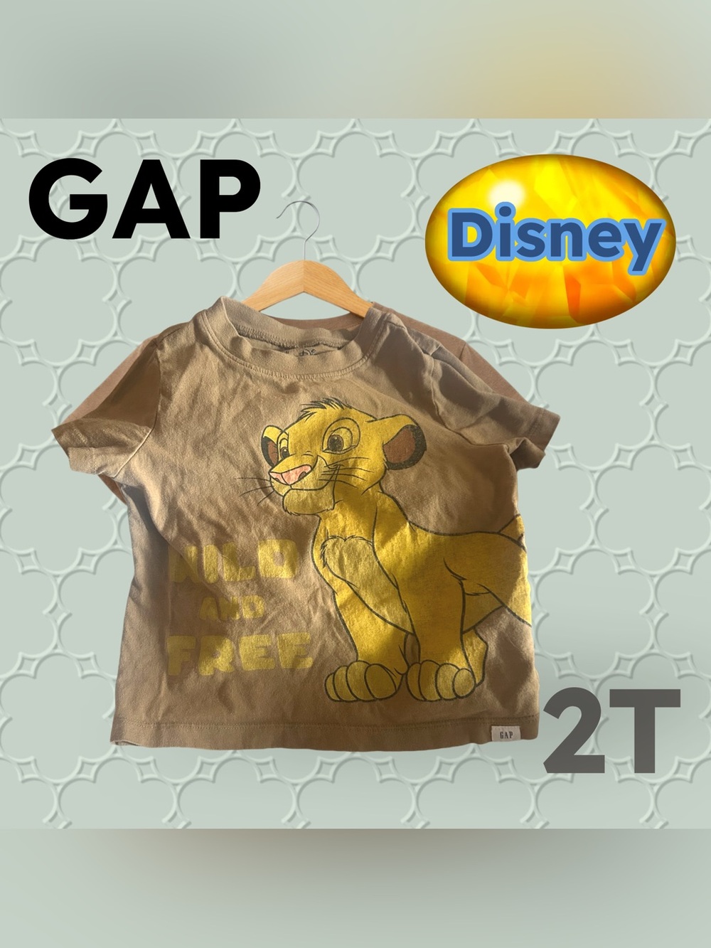 🇺🇸👍GUC GAP x Disney | 2T | Playful Unisex Lion King Graphic Toddler Tee